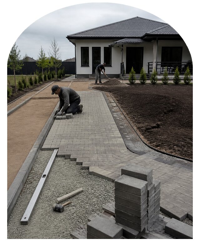 Благоустройство коттеджного участка под ключ в Луге